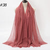 Crinkle Cotton Hijab Scarf Lightweight Muslim Shawl Turban Headscarf Headband Wrap
