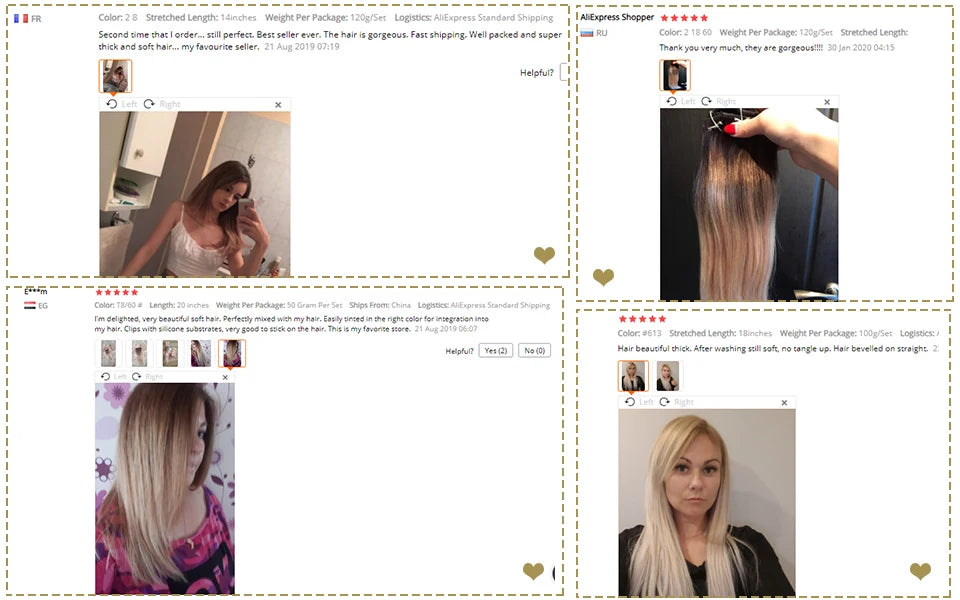 Full Shine Ombre Blonde Remy Clip-In Hair Extensions — 8-Piece Set, 16–22 in (40–56 cm) Seamless PU Weft