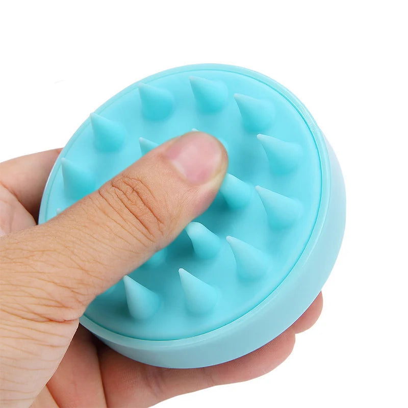 Silicone Scalp Massage Brush – Shampoo Hair Washing Massager Comb, Anti-Dandruff Spa Brush