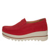 Women's Suede Tassel Loafers - Slip-On Platform Moccasins for Spring & Autumn
