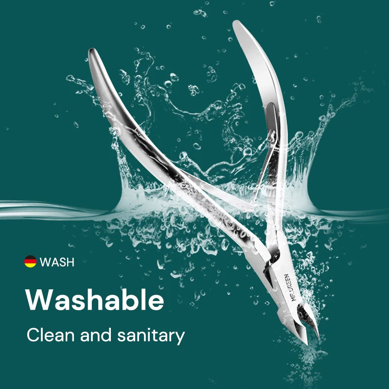 MR.GREEN Stainless Steel Cuticle Nippers - Precision Cuticle Clippers & Trimmer for Manicure Pedicure