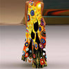 V-Neck Sleeveless Maxi Dress for Women – Retro Print Summer Sundress with Pockets, A-Line Floor-Length