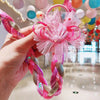 Girls Cute Cartoon Bow and Butterfly Braided Headband Hair Ties Colorful 45 cm (17.7 in) Ponytail Holders