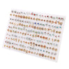 100-Pair Acrylic Crystal Stud Earrings Set – Hearts, Stars, Moons, Flowers & Animal Designs for Women & Girls