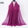 Crinkle Cotton Hijab Scarf Lightweight Muslim Shawl Turban Headscarf Headband Wrap