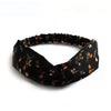 Boho Print Cross Turban Headband – Vintage Bandana Hair Band for Women & Girls