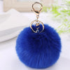 Faux Rabbit Fur Pom Pom Keychain 10 cm (3.9 in) Bag Charm Key Ring - 21 Colors