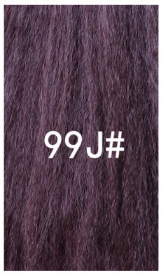 Lydia 16-Inch (40 cm) Kinky Straight Drawstring Ponytail Hairpiece – High-Volume Clip-In Kanekalon Synthetic with Curly Tail