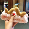 Coral Fleece Bow Headband with Animal Ears – Soft Warm Turban Hairband for Women & Girls | Makeup & Face Wash