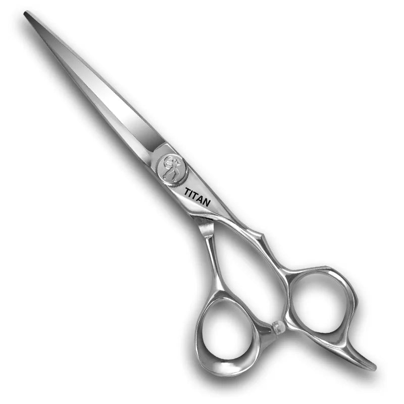 Titan 6-Inch (15.2 cm) Professional Barber Hair Cutting Scissors – Japan 440C Stainless Steel