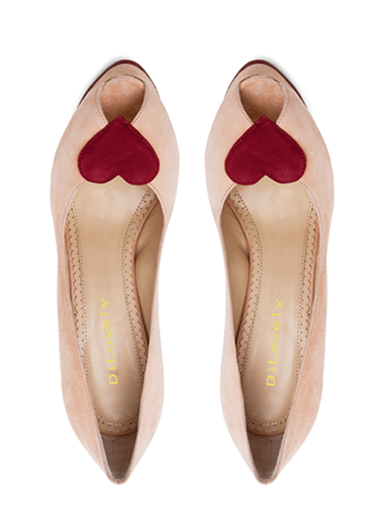 Women’s Suede Peep-Toe Low-Ankle Heels — Floral One-Strap Wedding Sandals, 2-3.1 in (5-8 cm) Heel