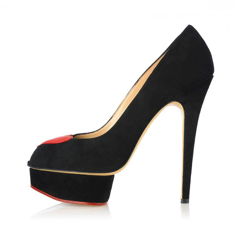 Women’s Suede Peep-Toe Low-Ankle Heels — Floral One-Strap Wedding Sandals, 2-3.1 in (5-8 cm) Heel