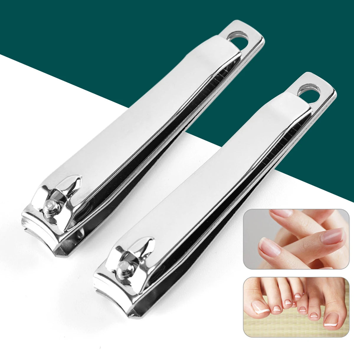Premium Stainless Steel Nail Clippers – Sharp Fingernail & Toenail Cutter for Men and Women