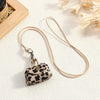 Retro Small Leather Bag Pendant Long Necklace for Women - Sweater Chain Hanging Jewelry, Boho Versatile Accessory Gift