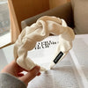 Wide Flower Headband for Women & Girls – Boho Designer Solid Color Hair Hoop