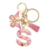 A-Z Letter Keychain – DIY Metal Initial Pendant Key Ring for Women & Men, Car & Party Gift