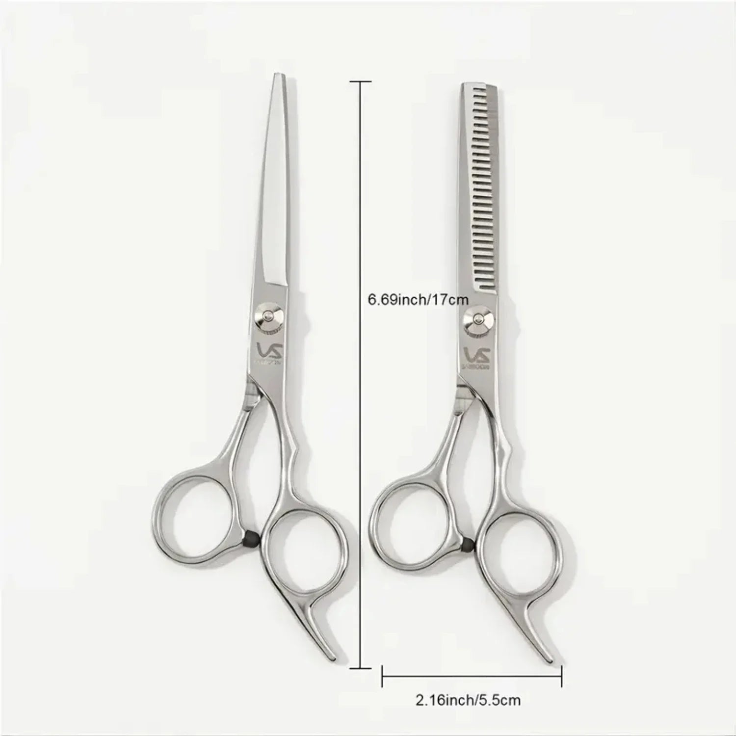Professional 4-Inch (10.2 cm) Hair Cutting Thinning Scissors – 26-Tooth 4Cr13 Stainless Steel Anti-Rust Shears for Barbers & Hairdressers (Ambidextrous)