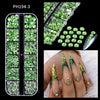 Mini Caviar Beads Nail Art 12-Grid Gold and Silver Micro Ball Charms 0.5–3mm (0.02–0.12in) with Magnetic Picker Pen