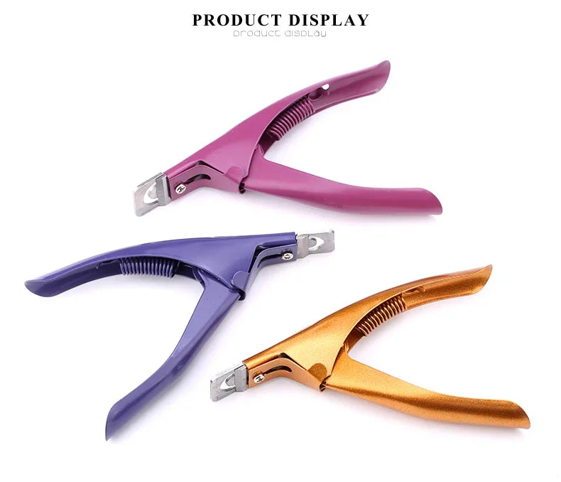 Acrylic False Nail Tip Clipper – U-Shaped Cut Stainless Steel Manicure Tool