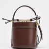Women's Microfiber PU Leather Bucket Bag - Shoulder, Handheld & Crossbody Casual Tote