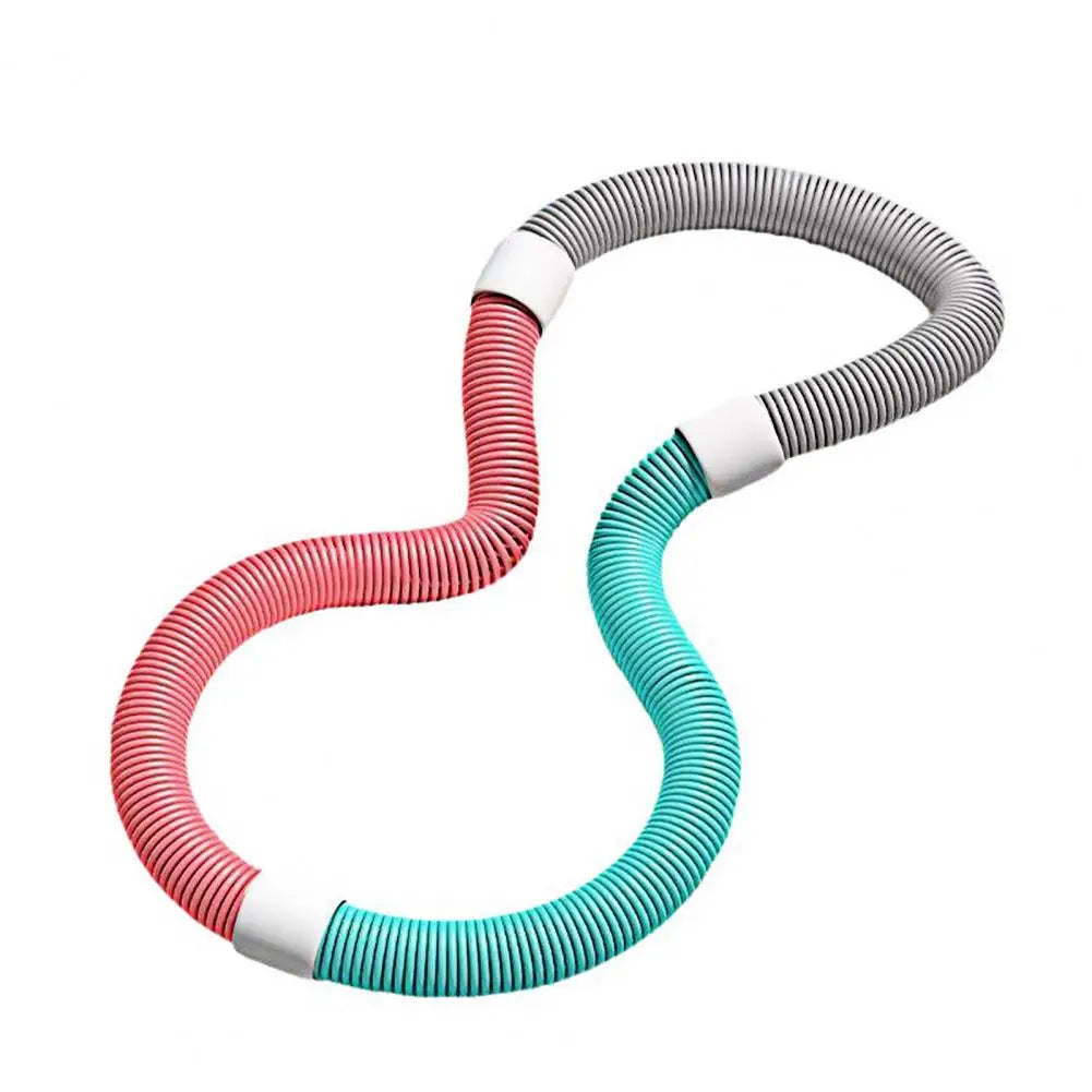 Foldable PVC Weighted Hula Hoop – Removable Spring Fitness Hoop, 3 Sizes S/M/L (1–1.5 kg | 2.2–3.3 lb) Portable Waist Trainer for Home Workout
