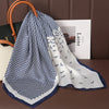 Luxury Satin Square Scarf 70 x 70 cm (27.6 x 27.6 in) – Silk-Feel Polyester Shawl Hijab Neckerchief Hair Ribbon Headband Bandana
