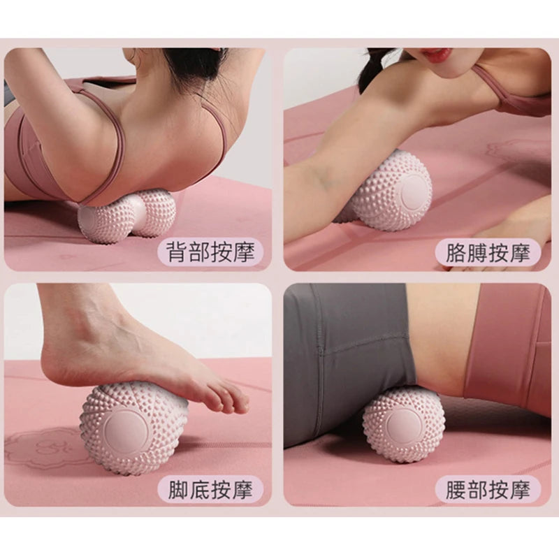 Peanut Massage Ball – Double Lacrosse Trigger Point Deep Tissue Muscle Roller, 13 x 6 cm (5.1 x 2.4 in)