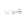 2-Pack Stainless Steel Heart & Moon Screw-Back Stud Earrings for Tragus & Cartilage Piercing, Silver