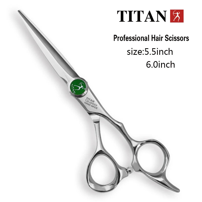 Titan Hairdressing Scissors 6-Inch Professional Barber Cutting & Thinning Shears