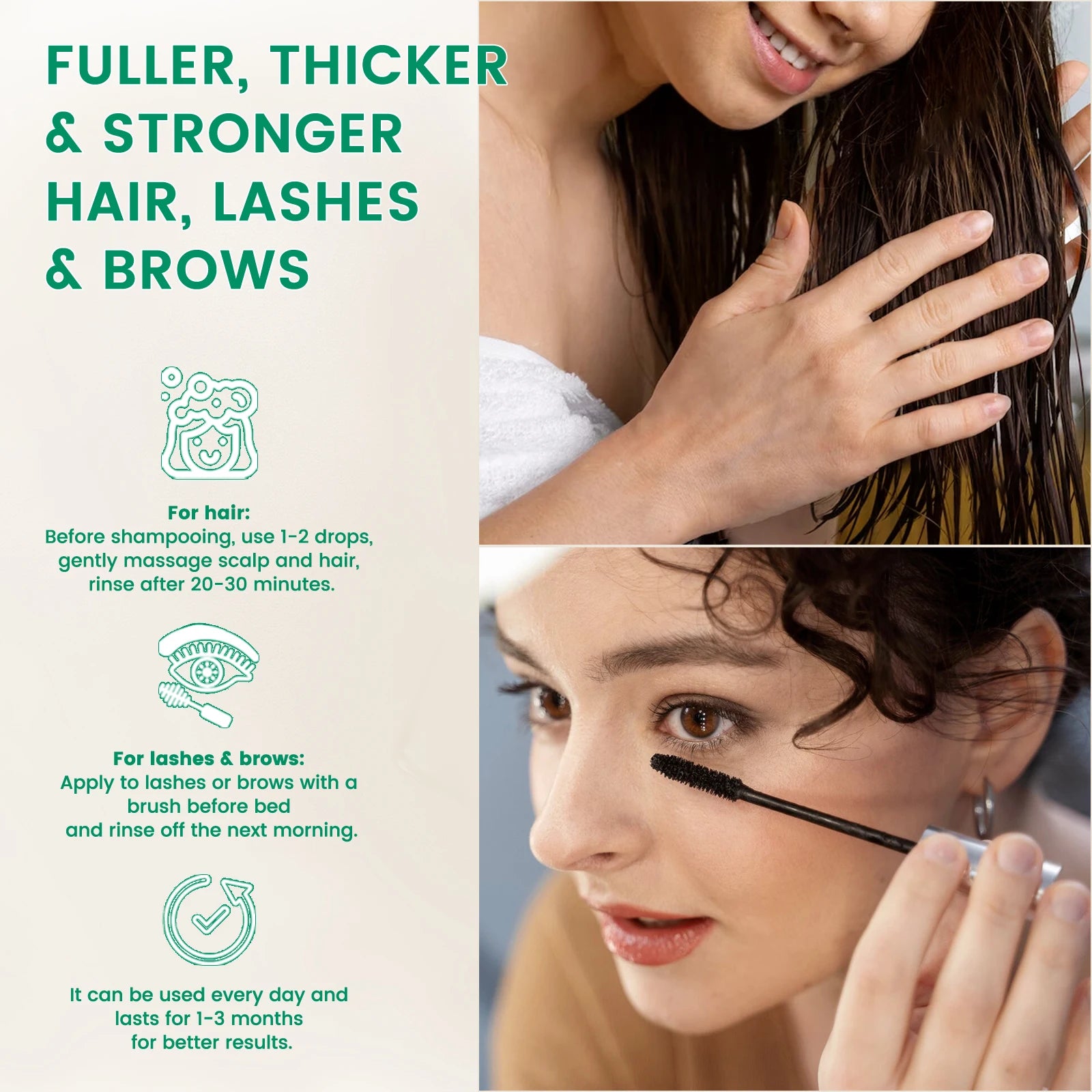 PHATOIL Organic Cold-Pressed Castor Oil 118ml/236ml (4/8 fl oz) - Unrefined for Hair, Eyelash & Nail Growth and Skin Moisturizer