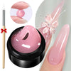 Clear Non-Sticky Hand Extension Gel 15ml (0.51 fl oz) 3D Sculpting & Carving Solid Hard Gel for Fake Nails