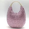Crystal Rhinestone Minaudière Clutch with Chain Strap – Women's Bridal & Evening Bag