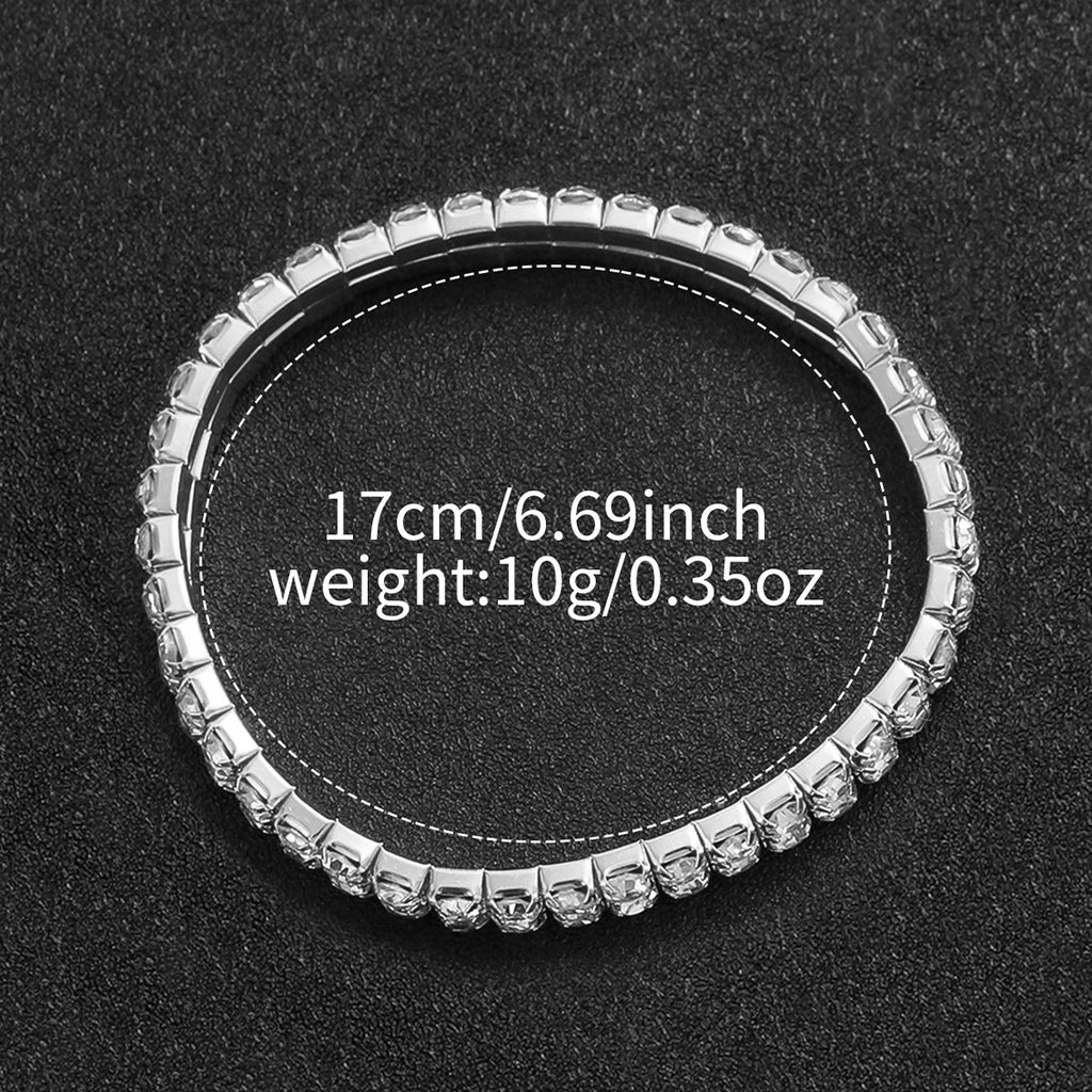 Women's Silver Stainless Steel Quartz Watch with Diamond-Accent Bracelet — 38mm