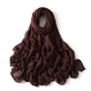 Oversized Cotton Rayon Hijab Scarf 180 x 95 cm (71 x 37 in) Solid Shawl Wrap Islamic Turban Headscarf