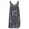 Plus Size Women's Summer Lace Print Camisole Dress – Sleeveless Loose Swing Long Sundress