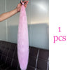 Colorful Synthetic Ponytail Extensions 2-Pack – Long Straight Braided Hairpiece with Elastic Band | High-Temp Fiber