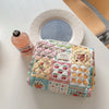 Large Capacity Women's Cosmetic Bag - Plaid Zipper Travel Makeup Clutch, Multiple Sizes (Up to 24 x 18 x 7.5 cm | 9.4 x 7.1 x 3.0 in)