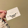 S925 Silver Needle Mini Stud Earrings Set for Women and Girls, Cute Geometric Fashion Jewelry Gift
