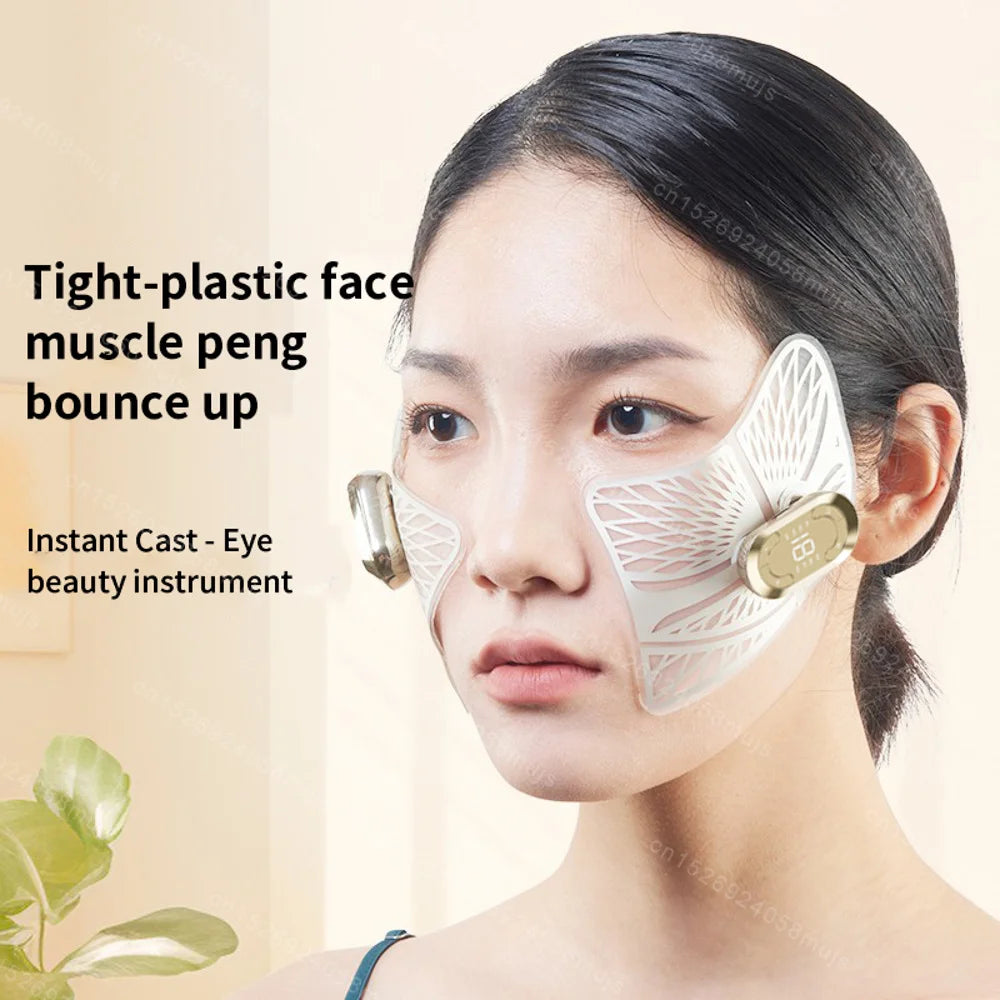 EMS Facial & Eye Massager - Electric Muscle Stimulator for Face Lifting, Wrinkle Reduction & Fatigue Relief