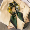 Luxury Horse Print Silk-Feel Square Scarf 70 x 70 cm (27.6 x 27.6 in) – Women's Neck, Hair, Foulard, Bandana
