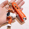 Snoopy Cute Doll Keychain Silicone Car Couple Key Pendant Bag Small Pendant Creative Keychain