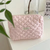 Large Capacity Women's Cosmetic Bag - Plaid Zipper Travel Makeup Clutch, Multiple Sizes (Up to 24 x 18 x 7.5 cm | 9.4 x 7.1 x 3.0 in)