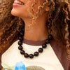 Bohemian Round Beaded Pendant Necklace for Women — Adjustable Colorful Geometric Party Jewelry Gift