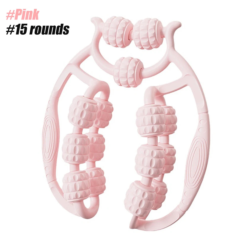 12-Wheel Manual Leg & Body Massage Roller – Full-Coverage Thigh, Calf & Arm Muscle Relief