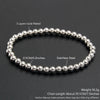Stackable Stainless Steel Beaded Bracelet – Unisex 2mm/5mm/8mm Ball Beads, Gold & Silver