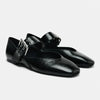 Women's Leopard Pointed-Toe Flats Shallow-Vamp Loafers Ballerina Dress Shoes for Fall