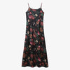 Women’s Satin Slip Maxi Dress & Knit Cross Mockneck Top Set – Adjustable Floor-Length A-Line