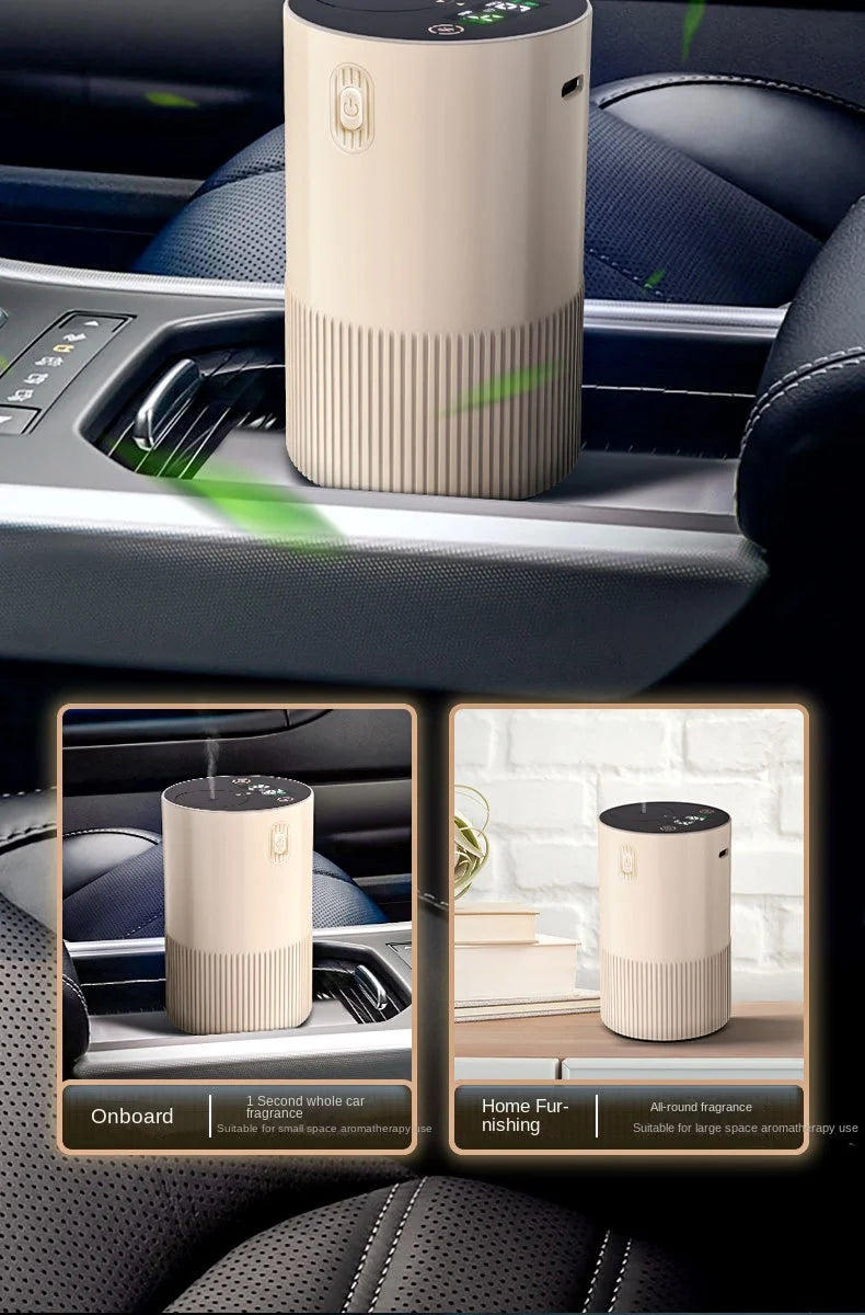 Waterless Portable Essential Oil Diffuser – Cordless USB Rechargeable, Battery-Operated for Car, Office & Home
