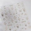 Pink Christmas Tree 5D Embossed Nail Art Stickers – Snowflake & Star Self-Adhesive Decals (4.06 x 3.15 in / 10.3 x 8 cm)