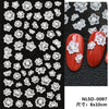 Christmas 3D Self-Adhesive Nail Stickers Gingerbread Snowflake Penguin Bell Holiday Nail Art Decals